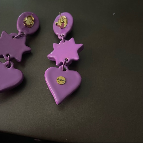 JULIETTA | NWOT! Foxy Brown Earrings - Purple